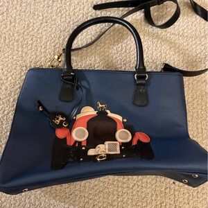 Stylish Blue and Black Women's Bag
